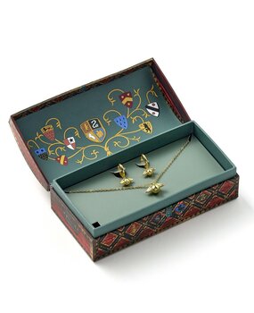 The Carat Shop Harry Potter Quidditch Earrings and Necklace Gift Set The Carat Shop Harry Potter Quidditch Earrings and Necklace Gift Set