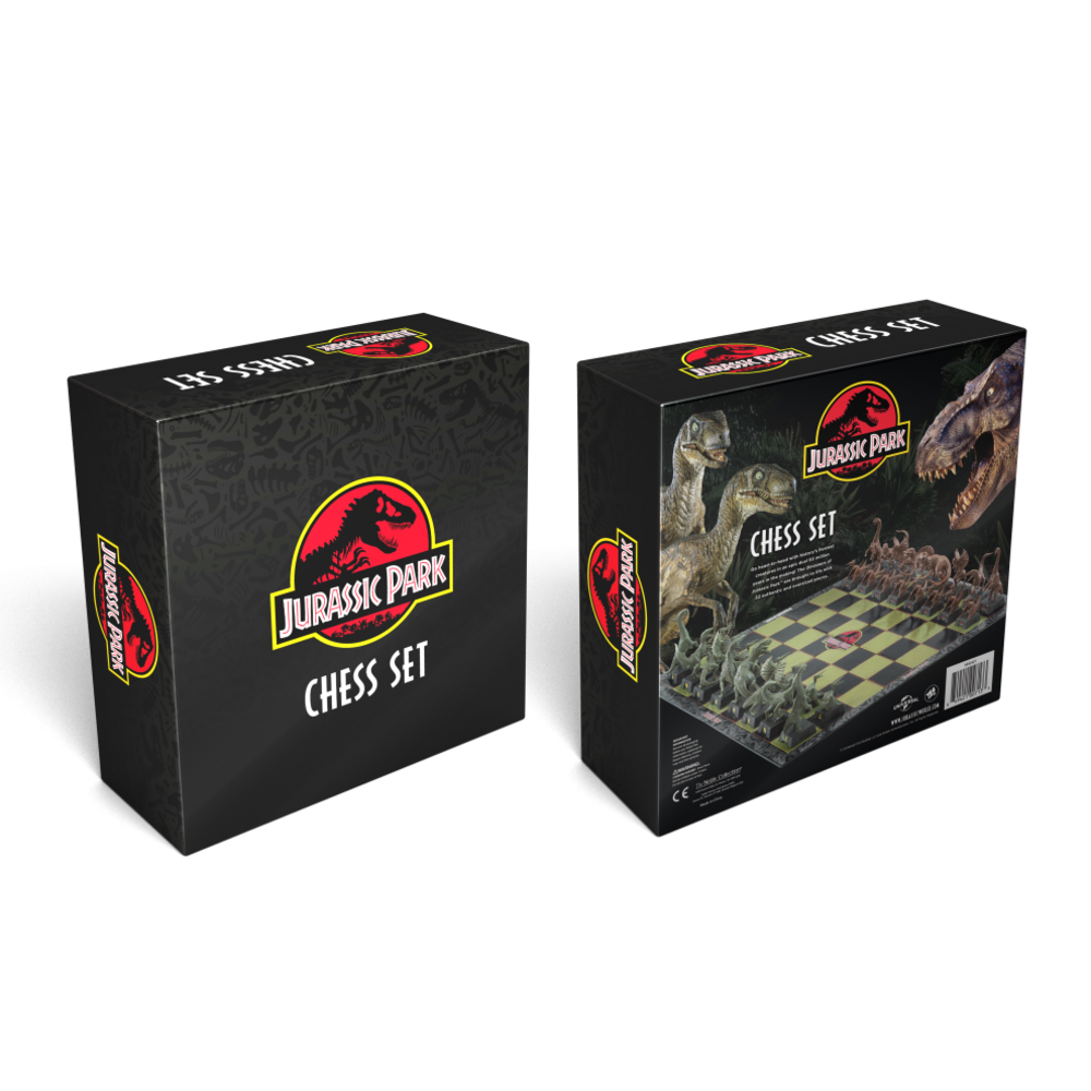 The Noble Collection Jurassic Park Chess Set Dinosaurs The Noble Collection Jurassic Park Chess Set Dinosaurs