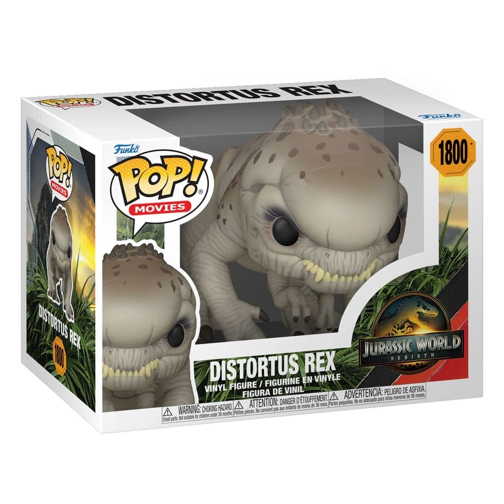Funko Jurassic World Rebirth POP! Movies Vinyl Figure Distortus Rex #1800 Funko Jurassic World Rebirth POP! Movies Vinyl Figure Distortus Rex #1800