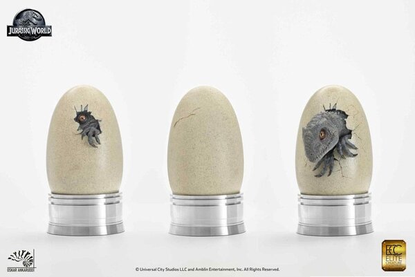 Elite Creature Collectibles Jurassic World Set of 3 Statues 1/2 Hatching Indominus Rex 13 cm Elite Creature Collectibles Jurassic World Set of 3 Statues 1/2 Hatching Indominus Rex 13 cm
