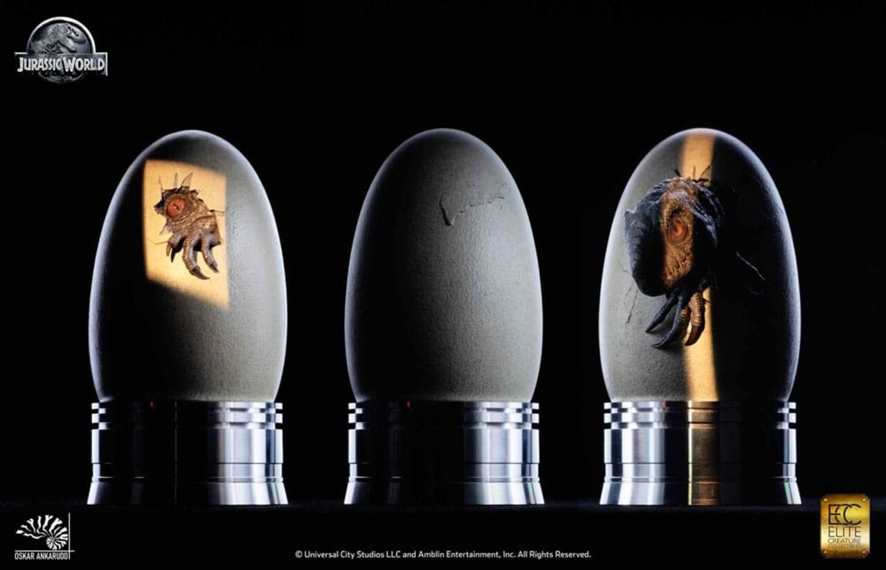 Elite Creature Collectibles Jurassic World Set of 3 Statues 1/2 Hatching Indominus Rex 13 cm Elite Creature Collectibles Jurassic World Set of 3 Statues 1/2 Hatching Indominus Rex 13 cm