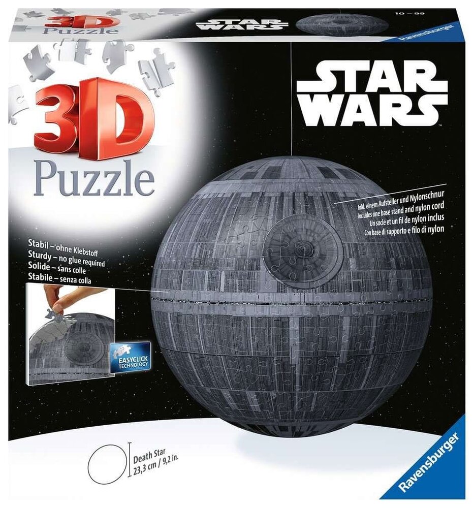 Ravensburger Star Wars 3D Puzzel Death Star (543 stukken) Ravensburger Star Wars 3D Puzzel Death Star (543 stukken)