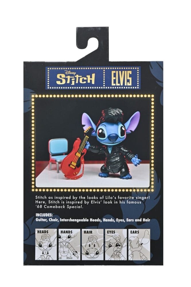 Neca Lilo & Stitch Action Figure Ultimate Singer Elvis Stitch 7 cm Neca Lilo & Stitch Action Figure Ultimate Singer Elvis Stitch 7 cm