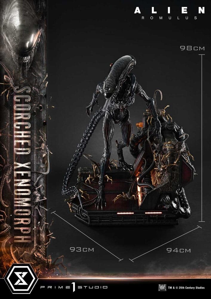 Prime 1 Studio Alien: Romulus Museum Masterline XL Statue 1/3 Scorched Xenomorph 98 cm Prime 1 Studio Alien: Romulus Museum Masterline XL Statue 1/3 Scorched Xenomorph 98 cm