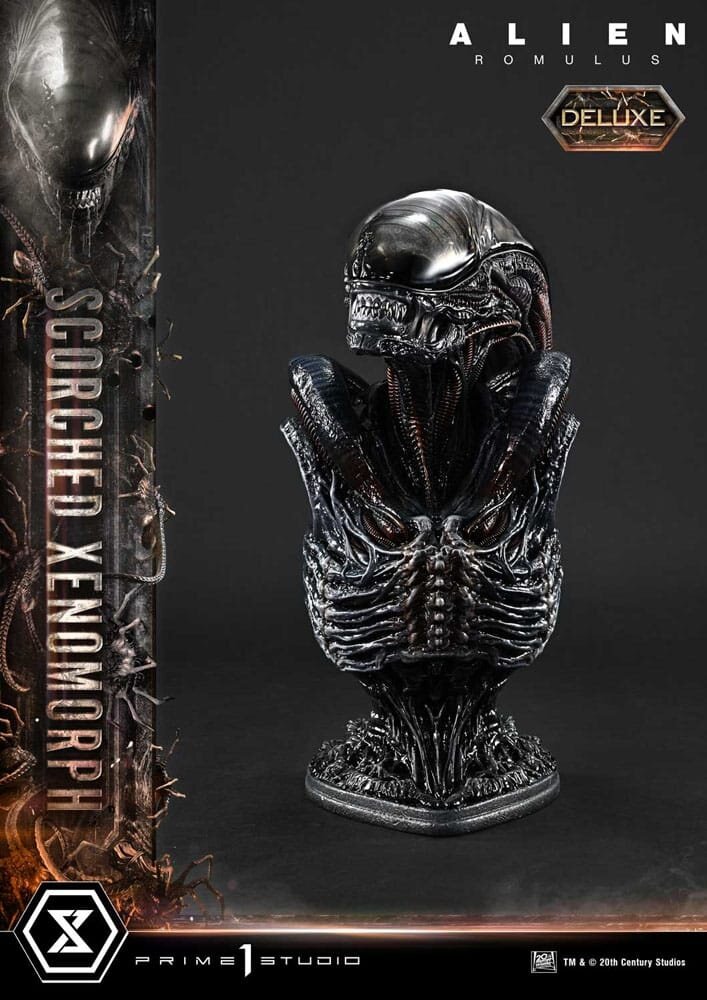 Prime 1 Studio Alien: Romulus Museum Masterline XL Statue 1/3 Scorched Xenomorph Deluxe Bonus Version 98 cm
