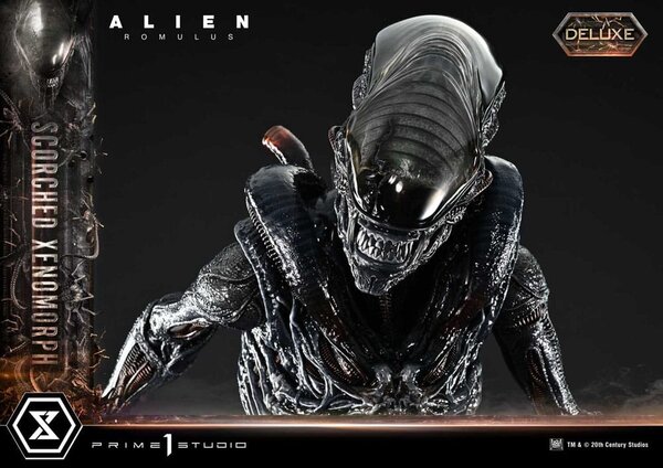 Prime 1 Studio Alien: Romulus Museum Masterline XL Statue 1/3 Scorched Xenomorph Deluxe Bonus Version 98 cm