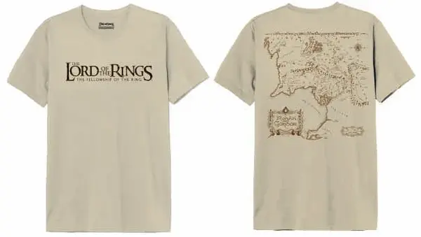 Cotton Division Lord of the Rings Gondor Map T-Shirt Cotton Division Lord of the Rings Gondor Map T-Shirt