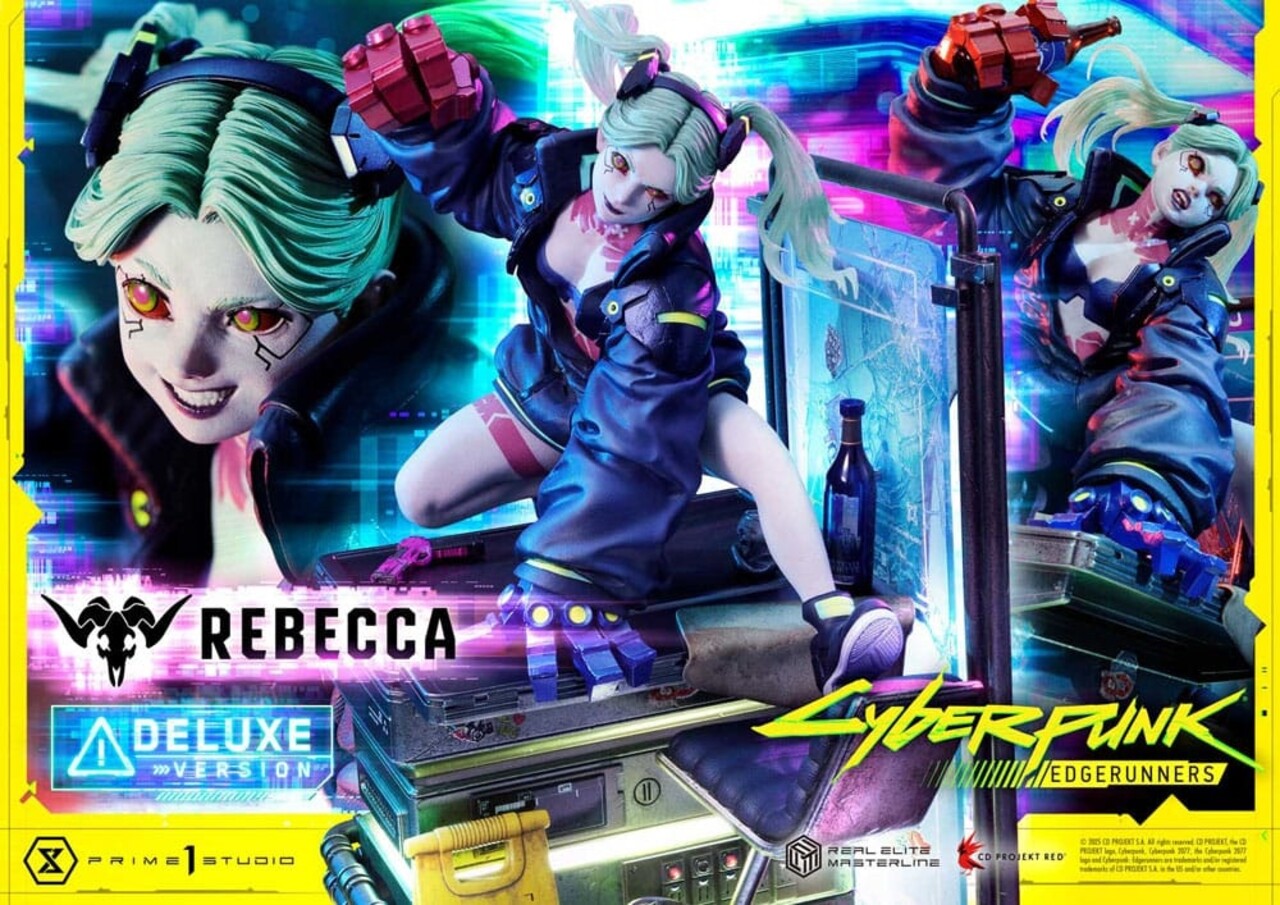 Prime 1 Studio Cyberpunk: Edgerunners Real Elite Masterline Series Statue 1/4 Rebecca Deluxe Version 54 cm Prime 1 Studio Cyberpunk: Edgerunners Real Elite Masterline Series Statue 1/4 Rebecca Deluxe Version 54 cm
