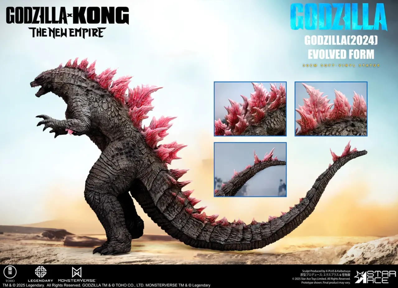 Star Ace Toys Godzilla vs. Kong: The New Empire Soft Vinyl Statue Godzilla (2024) Evolved 30 cm Star Ace Toys Godzilla vs. Kong: The New Empire Soft Vinyl Statue Godzilla (2024) Evolved 30 cm