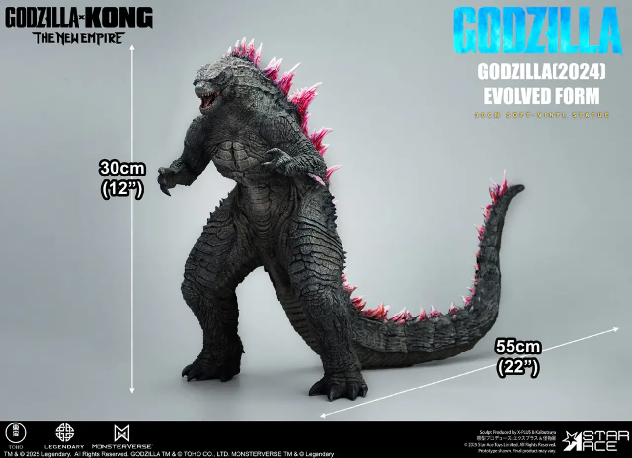 Star Ace Toys Godzilla vs. Kong: The New Empire Soft Vinyl Statue Godzilla (2024) Evolved 30 cm Star Ace Toys Godzilla vs. Kong: The New Empire Soft Vinyl Statue Godzilla (2024) Evolved 30 cm