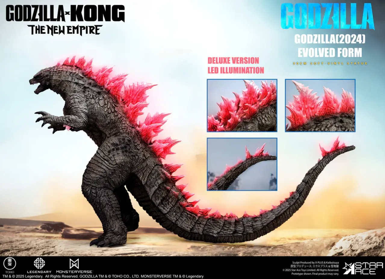 Star Ace Toys Godzilla vs. Kong: The New Empire Soft Vinyl Statue Godzilla (2024) Evolved Deluxe Version 30 cm Star Ace Toys Godzilla vs. Kong: The New Empire Soft Vinyl Statue Godzilla (2024) Evolved Deluxe Version 30 cm