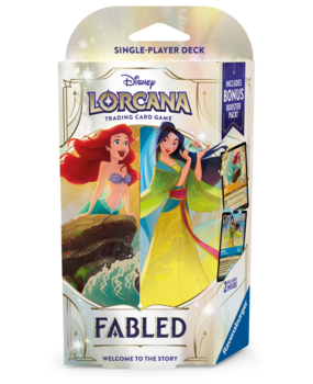 Ravensburger Disney Lorcana: Fabled Ariel & Mulan Starter Deck Ravensburger Disney Lorcana: Fabled Ariel & Mulan Starter Deck