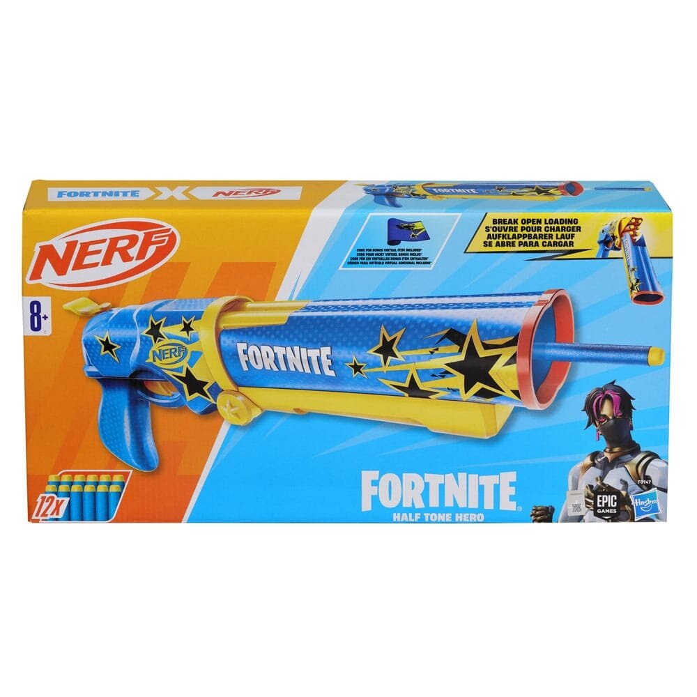 Hasbro Fortnite NERF Half Tone Hero Blaster Hasbro Fortnite NERF Half Tone Hero Blaster
