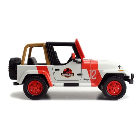 Jada Toys Jurassic World Diecast Model 1/24 1992 Jeep Wrangler Jada Toys Jurassic World Diecast Model 1/24 1992 Jeep Wrangler