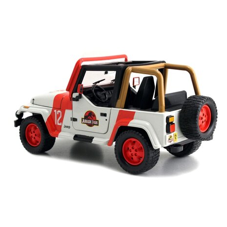 Jada Toys Jurassic World Diecast Model 1/24 1992 Jeep Wrangler Jada Toys Jurassic World Diecast Model 1/24 1992 Jeep Wrangler