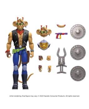 Nacelle Biker Mice From Mars Action Figure Throttle 17 cm Nacelle Biker Mice From Mars Action Figure Throttle 17 cm