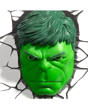 3DLight Marvel 3D LED Light Hulk Face 3DLight Marvel 3D LED Light Hulk Face