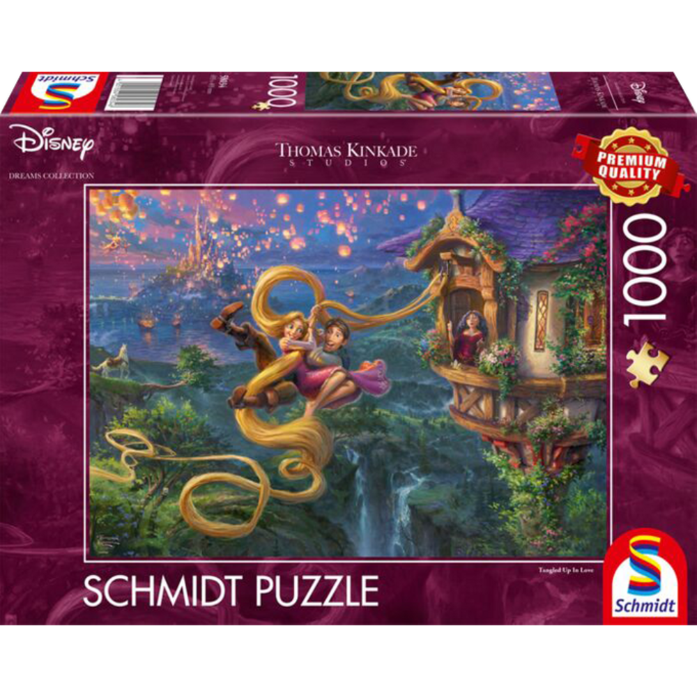 Schmidt Disney Dreams Puzzel Rapunzel Tangled in Love (1000 stukken) Schmidt Disney Dreams Puzzel Rapunzel Tangled in Love (1000 stukken)