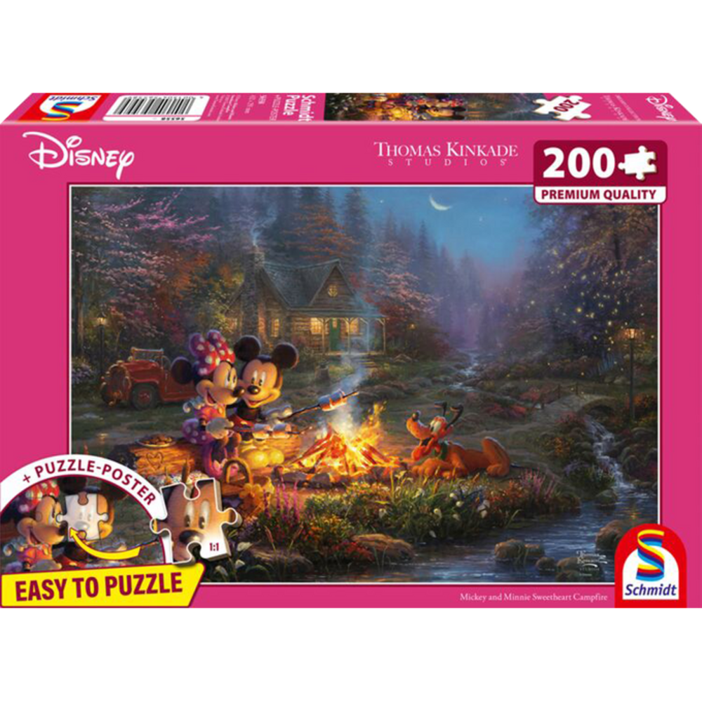Schmidt Disney Dreams Puzzel Mickey Mouse Kampvuur (200 stukken) Schmidt Disney Dreams Puzzel Mickey Mouse Kampvuur (200 stukken)