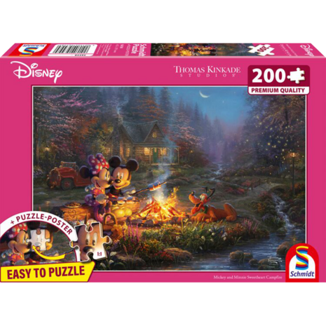 Schmidt Disney Dreams Puzzel Mickey Mouse Kampvuur (200 stukken) Schmidt Disney Dreams Puzzel Mickey Mouse Kampvuur (200 stukken)