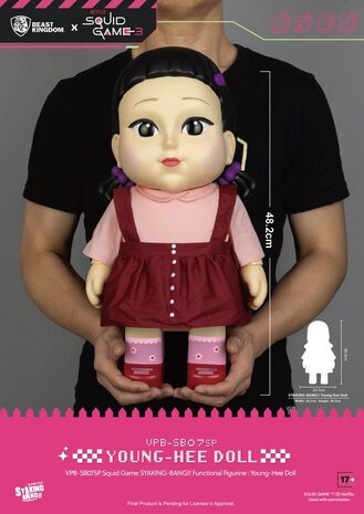 Beast Kingdom Squid Game Syaking Bang FigureYoung-Hee Doll Season 3 48 cm Beast Kingdom Squid Game Syaking Bang FigureYoung-Hee Doll Season 3 48 cm