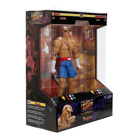 Jada Toys Ultra Street Fighter II: The Final Challengers Action Figure 1/12 Sagat Jada Toys Ultra Street Fighter II: The Final Challengers Action Figure 1/12 Sagat