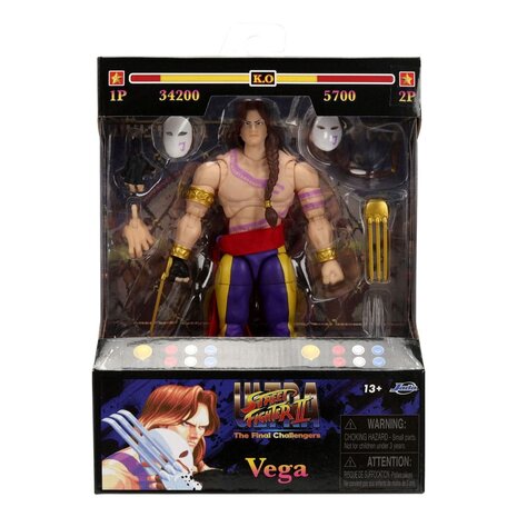 Jada Toys Ultra Street Fighter II: The Final Challengers Action Figure 1/12 Vega Jada Toys Ultra Street Fighter II: The Final Challengers Action Figure 1/12 Vega