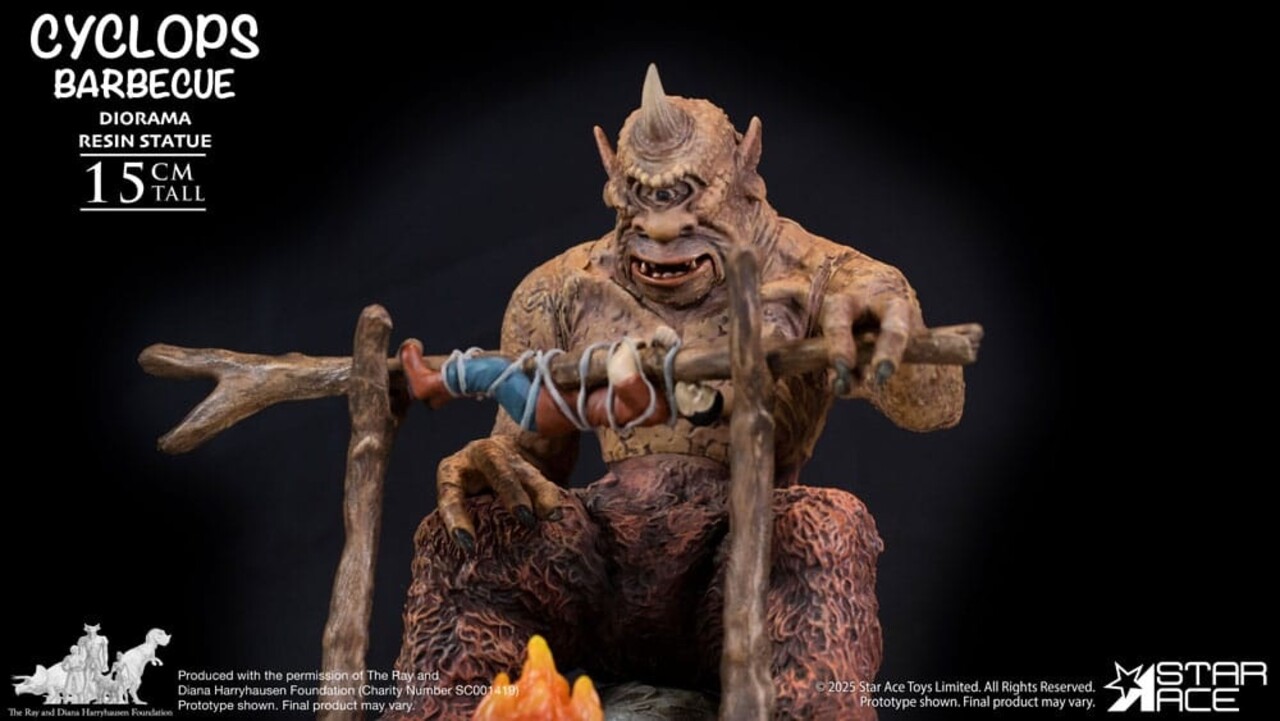 Star Ace Toys Ray Harryhausen Diorama 1/8 Cyclops Barbecue Scene 17 cm Star Ace Toys Ray Harryhausen Diorama 1/8 Cyclops Barbecue Scene 17 cm