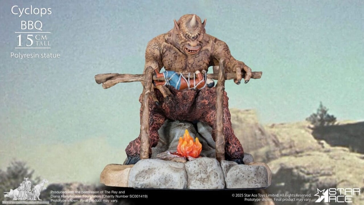 Star Ace Toys Ray Harryhausen Diorama 1/8 Cyclops Barbecue Scene 17 cm Star Ace Toys Ray Harryhausen Diorama 1/8 Cyclops Barbecue Scene 17 cm