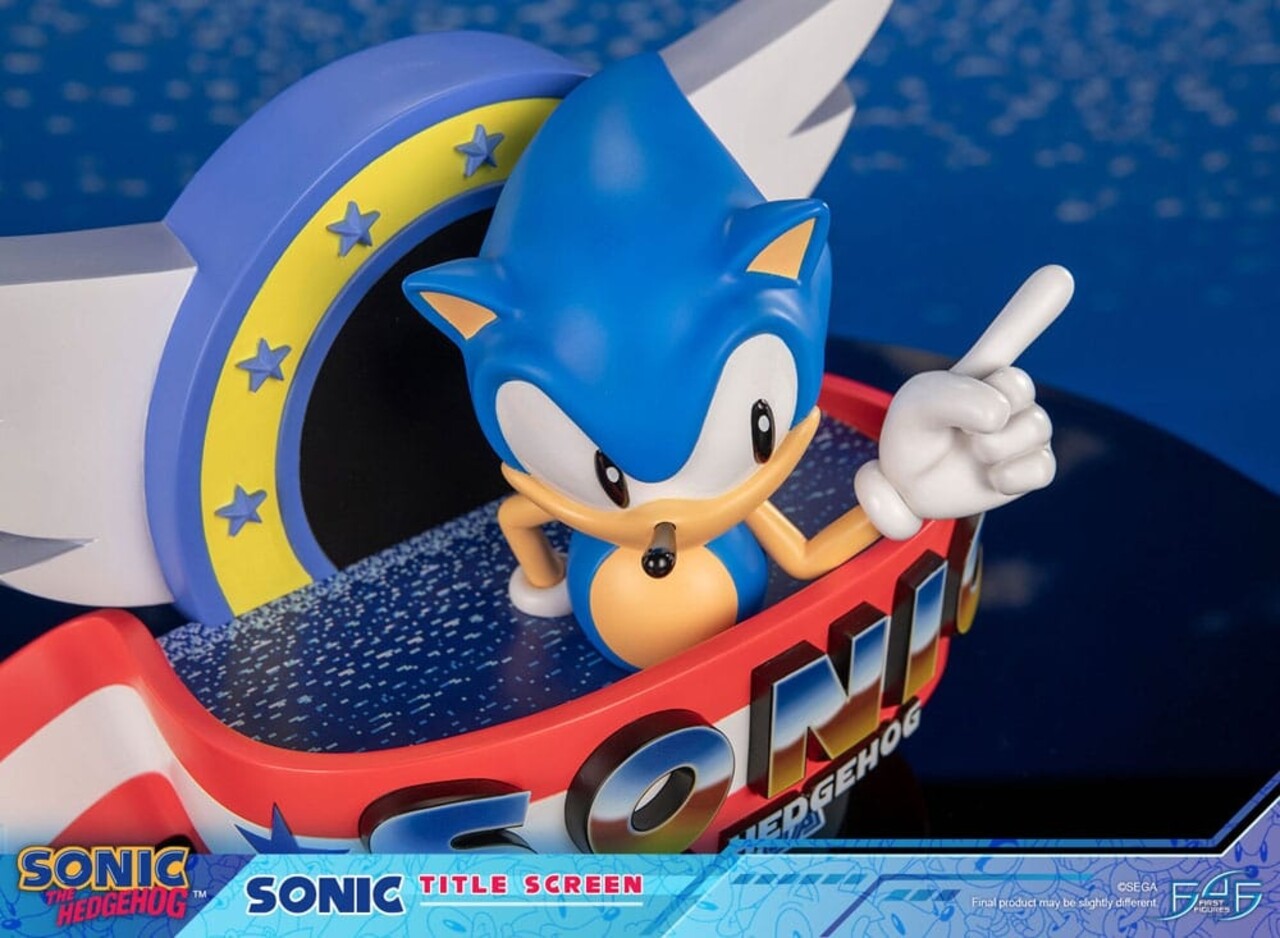 First 4 Figures Sonic the Hedgehog Statue Sonic Title Screen 21 cm First 4 Figures Sonic the Hedgehog Statue Sonic Title Screen 21 cm