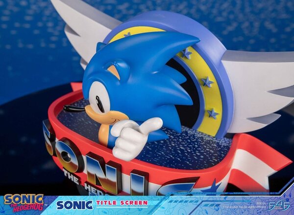 First 4 Figures Sonic the Hedgehog Statue Sonic Title Screen 21 cm First 4 Figures Sonic the Hedgehog Statue Sonic Title Screen 21 cm