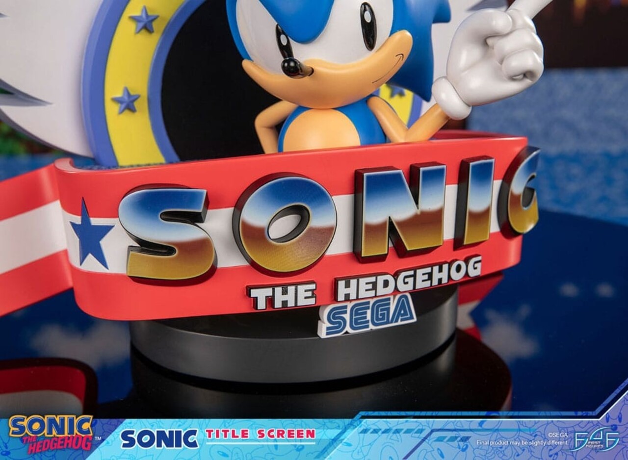 First 4 Figures Sonic the Hedgehog Statue Sonic Title Screen 21 cm First 4 Figures Sonic the Hedgehog Statue Sonic Title Screen 21 cm