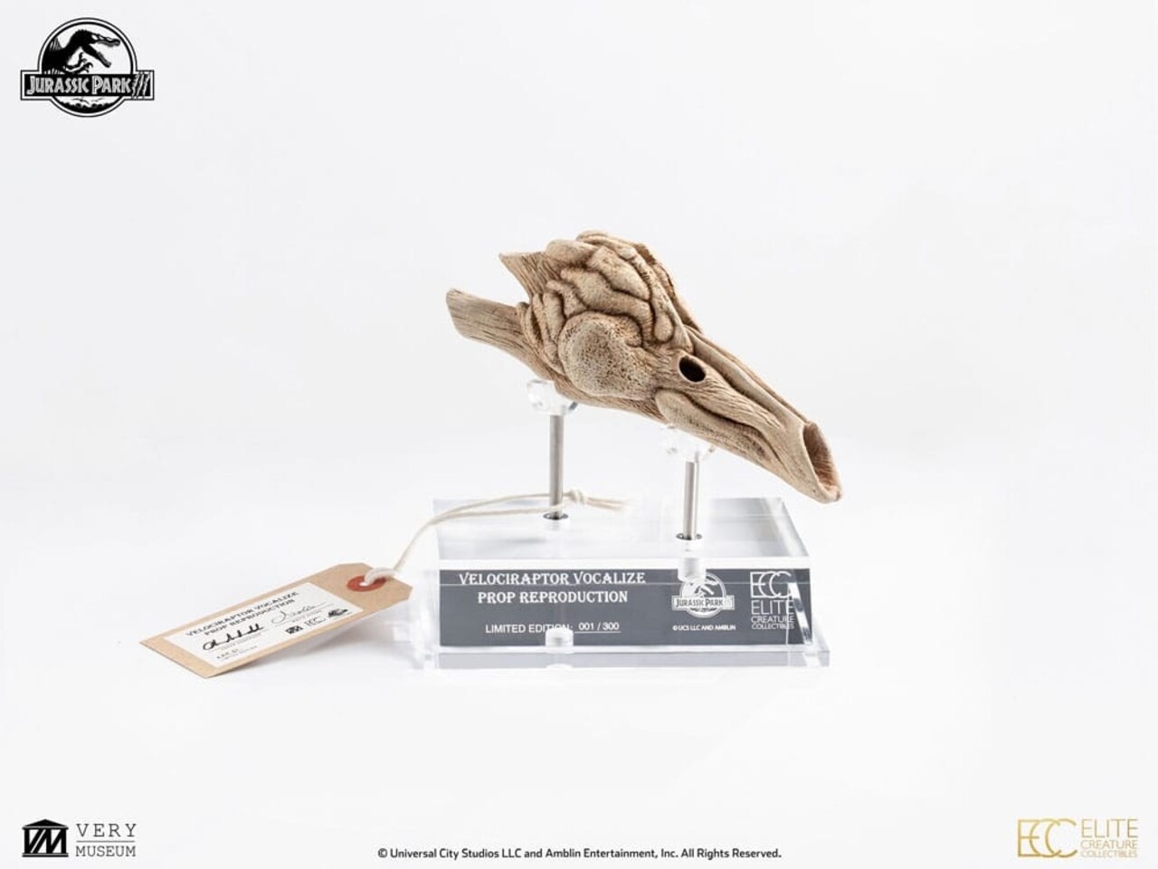 Elite Creature Collectibles Jurassic Park III Prop Replica 1/1 Velociraptor Resonance Chamber 18 cm Elite Creature Collectibles Jurassic Park III Prop Replica 1/1 Velociraptor Resonance Chamber 18 cm