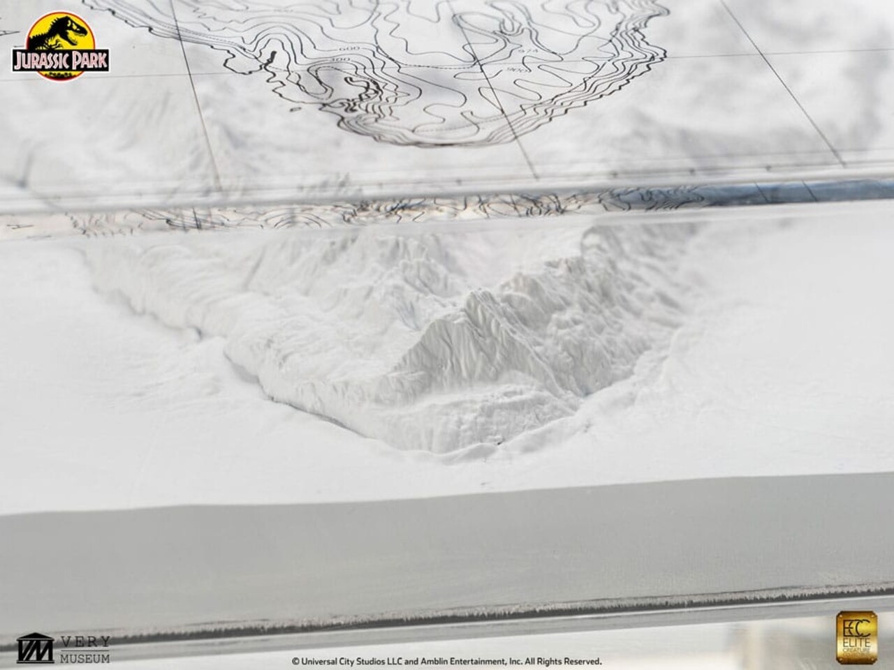 Elite Creature Collectibles Jurassic Park Replica Topographic Map Isla Nublar 27 cm Elite Creature Collectibles Jurassic Park Replica Topographic Map Isla Nublar 27 cm