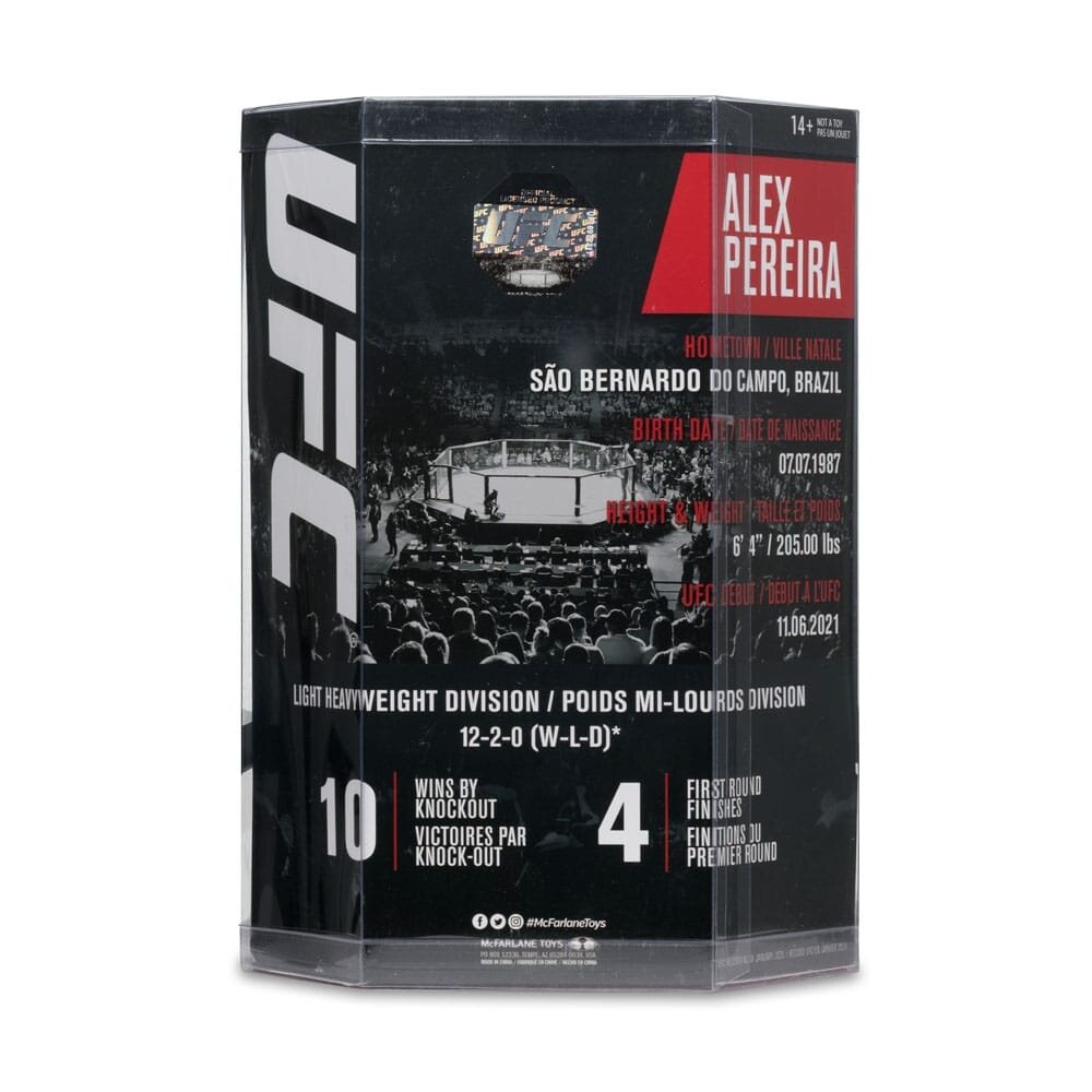 McFarlane Toys UFC Posed PVC Statue Alex Pereira 18 cm McFarlane Toys UFC Posed PVC Statue Alex Pereira 18 cm