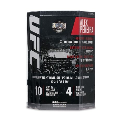 McFarlane Toys UFC Posed PVC Statue Alex Pereira 18 cm McFarlane Toys UFC Posed PVC Statue Alex Pereira 18 cm