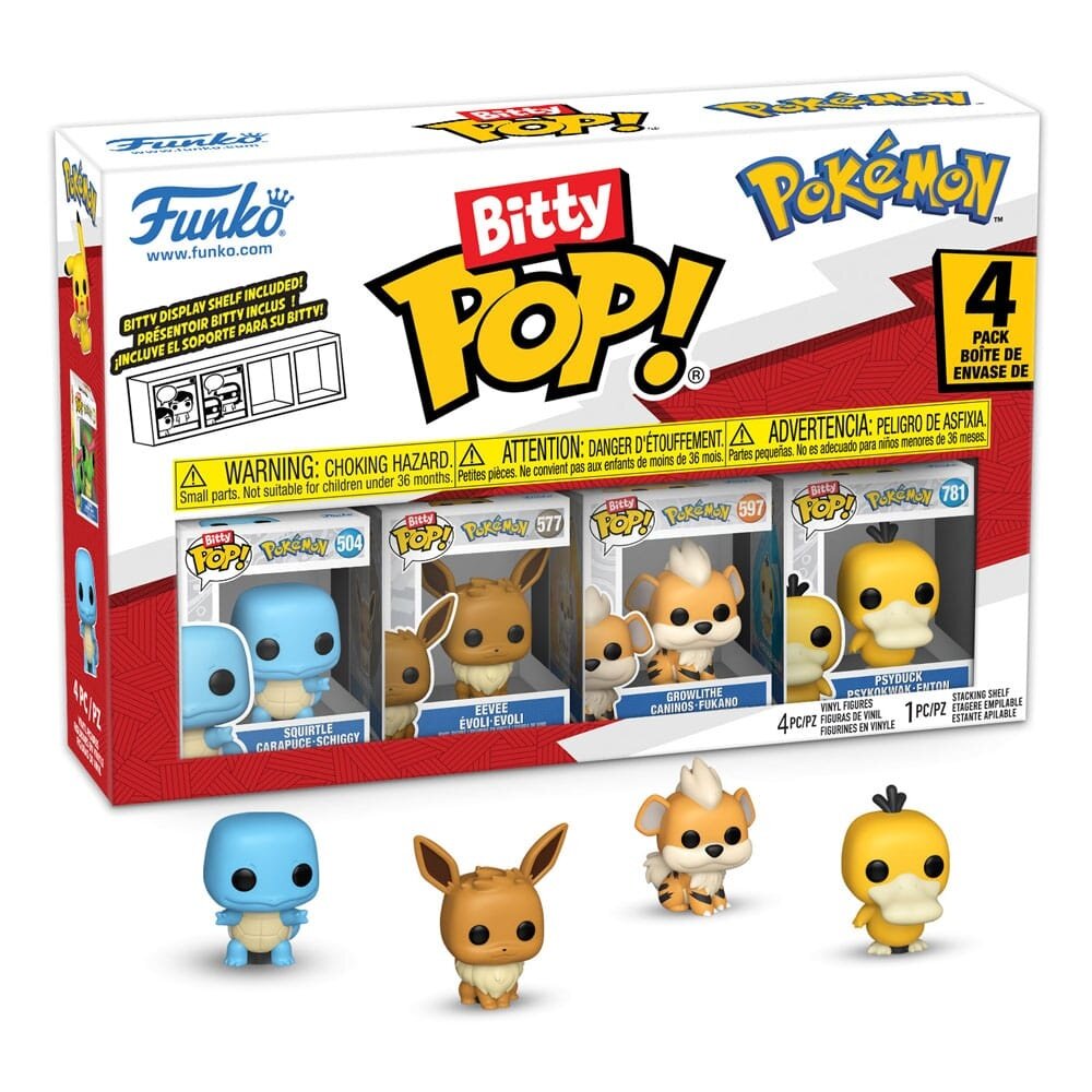 Funko Pokémon Bitty POP! Vinyl Figure 4-Pack Series 4 2 cm Funko Pokémon Bitty POP! Vinyl Figure 4-Pack Series 4 2 cm
