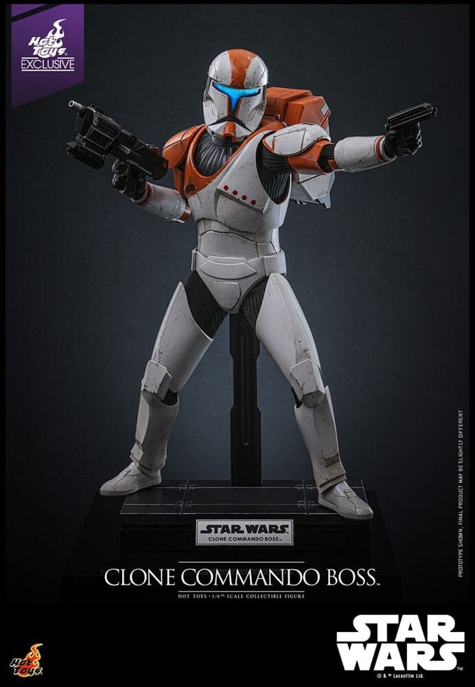 Hot Toys Star Wars: The Clone Wars Action Figure 1/6 Clone Commando Boss Hot Toys Exclusive 30 cm Hot Toys Star Wars: The Clone Wars Action Figure 1/6 Clone Commando Boss Hot Toys Exclusive 30 cm