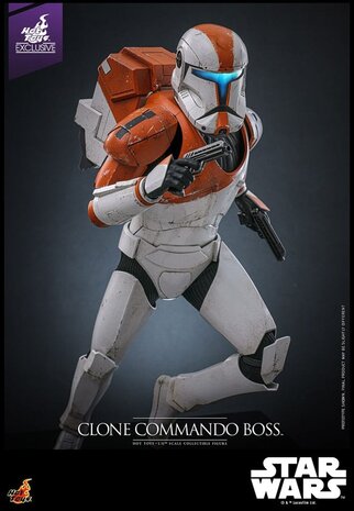 Hot Toys Star Wars: The Clone Wars Action Figure 1/6 Clone Commando Boss Hot Toys Exclusive 30 cm Hot Toys Star Wars: The Clone Wars Action Figure 1/6 Clone Commando Boss Hot Toys Exclusive 30 cm