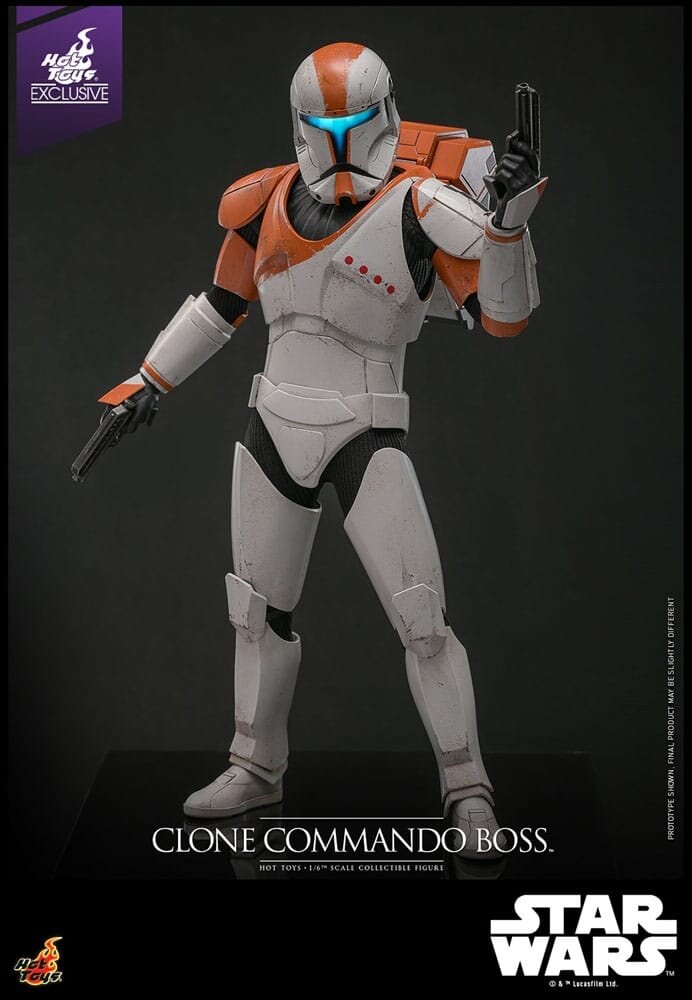 Hot Toys Star Wars: The Clone Wars Action Figure 1/6 Clone Commando Boss Hot Toys Exclusive 30 cm Hot Toys Star Wars: The Clone Wars Action Figure 1/6 Clone Commando Boss Hot Toys Exclusive 30 cm