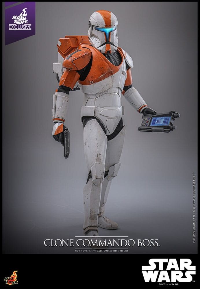 Hot Toys Star Wars: The Clone Wars Action Figure 1/6 Clone Commando Boss Hot Toys Exclusive 30 cm Hot Toys Star Wars: The Clone Wars Action Figure 1/6 Clone Commando Boss Hot Toys Exclusive 30 cm