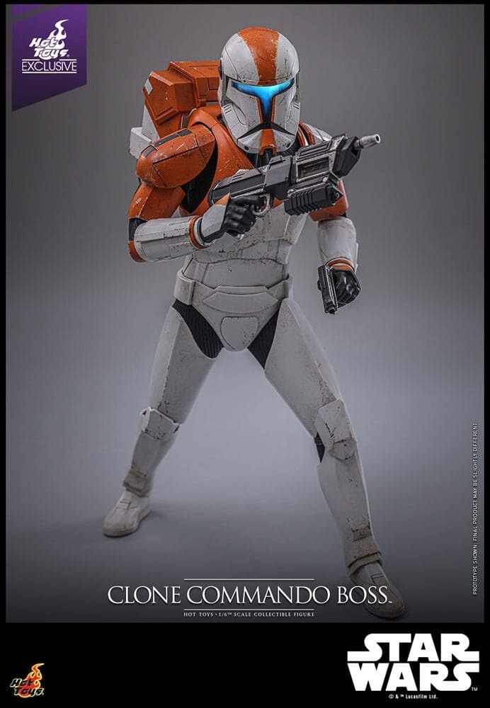Hot Toys Star Wars: The Clone Wars Action Figure 1/6 Clone Commando Boss Hot Toys Exclusive 30 cm Hot Toys Star Wars: The Clone Wars Action Figure 1/6 Clone Commando Boss Hot Toys Exclusive 30 cm