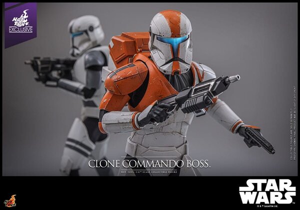 Hot Toys Star Wars: The Clone Wars Action Figure 1/6 Clone Commando Boss Hot Toys Exclusive 30 cm Hot Toys Star Wars: The Clone Wars Action Figure 1/6 Clone Commando Boss Hot Toys Exclusive 30 cm