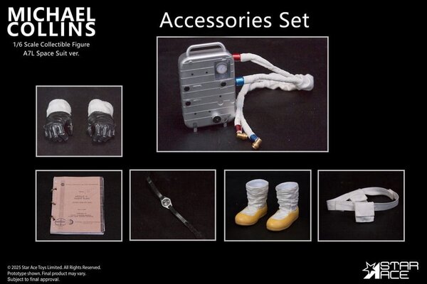 Star Ace Toys Apollo 11 Accessories for 1/6 Action figure Michael Collins Star Ace Toys Apollo 11 Accessories for 1/6 Action figure Michael Collins