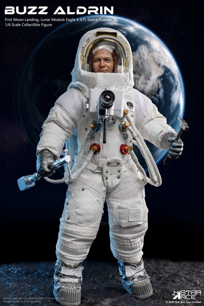 Star Ace Toys NASA Apollo 11 Action Figure 1/6 Buzz Aldrin 30 cm Star Ace Toys NASA Apollo 11 Action Figure 1/6 Buzz Aldrin 30 cm