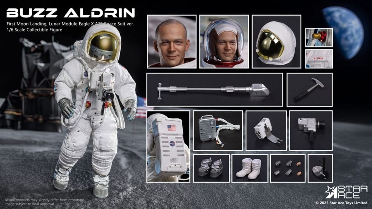 Star Ace Toys NASA Apollo 11 Action Figure 1/6 Buzz Aldrin 30 cm Star Ace Toys NASA Apollo 11 Action Figure 1/6 Buzz Aldrin 30 cm