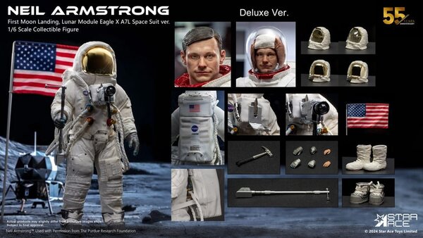 Star Ace Toys Neil Armstrong Action Figure 1/6 Neil Armstrong Deluxe Version 30 cm Star Ace Toys Neil Armstrong Action Figure 1/6 Neil Armstrong Deluxe Version 30 cm