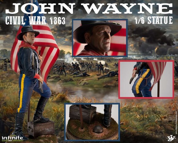 Infinite Statue The Horse Soldier Statue 1/6 John Wayne Civil War 1863 48 cm Infinite Statue The Horse Soldier Statue 1/6 John Wayne Civil War 1863 48 cm