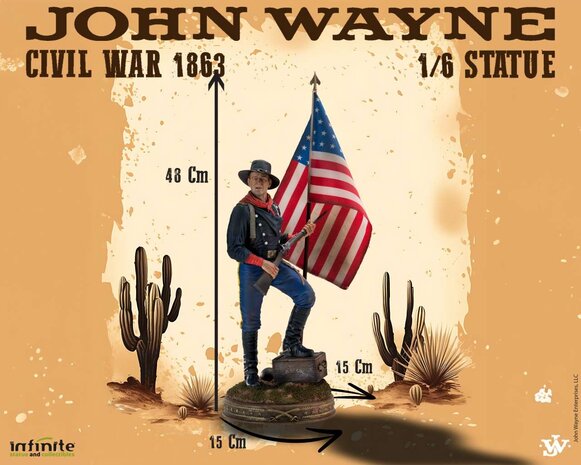 Infinite Statue The Horse Soldier Statue 1/6 John Wayne Civil War 1863 48 cm Infinite Statue The Horse Soldier Statue 1/6 John Wayne Civil War 1863 48 cm