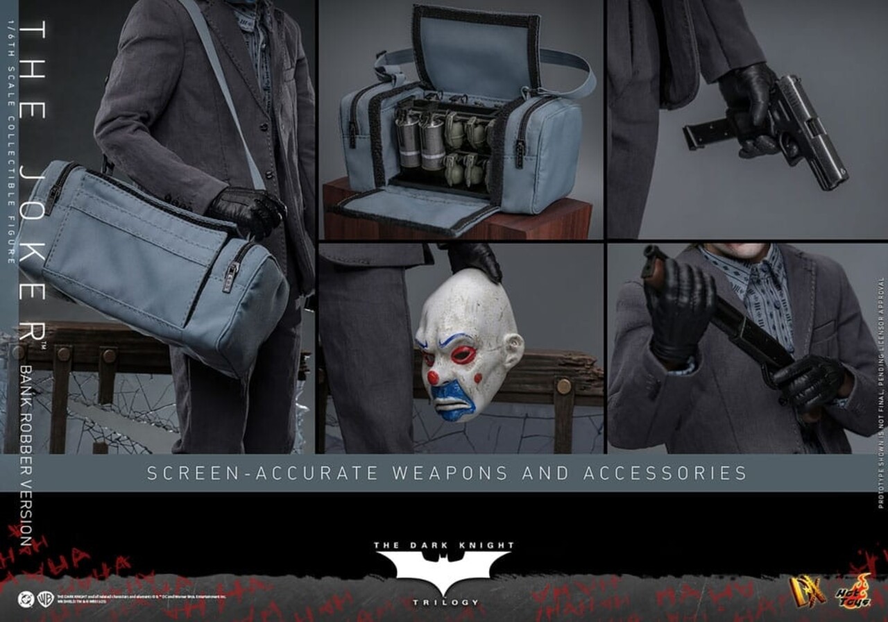 Hot Toys The Dark Knight DX Action Figure 1/6 The Joker (Bank Robber Version) 30 cm Hot Toys The Dark Knight DX Action Figure 1/6 The Joker (Bank Robber Version) 30 cm